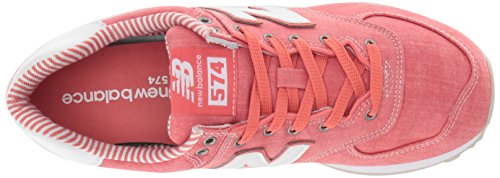 New Balance Schuhe WL 574 Coral with-White (WL574CHE) 37 Rot