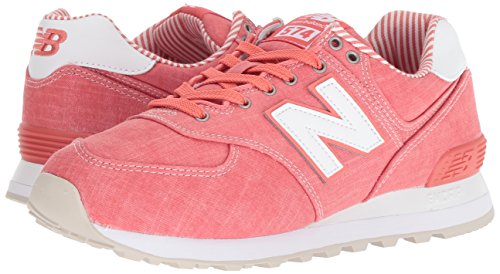 New Balance Schuhe WL 574 Coral with-White (WL574CHE) 37 Rot