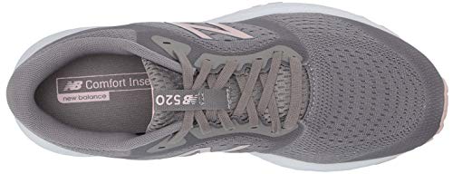 New Balance Zapatillas de correr para mujer 520 V6, gris (Marblehead/Melocotón Soda/Negro), 39.5 EU