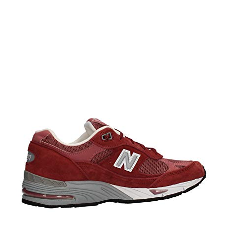 New Balance - Zapatillas de mujer burdeos de piel W991DR Rojo Size: 41 EU