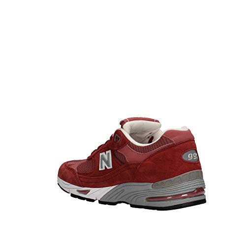 New Balance - Zapatillas de mujer burdeos de piel W991DR Rojo Size: 41 EU