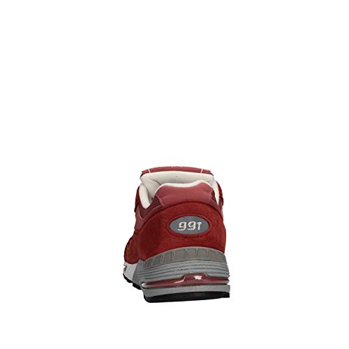 New Balance - Zapatillas de mujer burdeos de piel W991DR Rojo Size: 41 EU