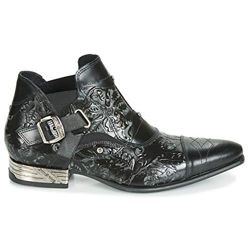 NEW ROCK Brava Botines/Low Boots Hombres Negro - 44 - Botas de caña Baja