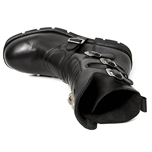 New Rock M.373X-S10, Botas Militares Unisex Adulto, Negro (Negro 001), 43 EU