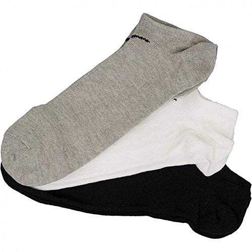 Nike 3Ppk Value Pack 3 Calcetines para hombre, Multicolor (Negro/blanco/gris), 46-50