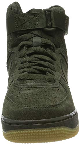 Nike Air Force 1 High LV8 (GS), Zapatillas de Deporte para Niños, Multicolor (Sequoia/Sequoia/Gum Light Brown 300), 35.5 EU