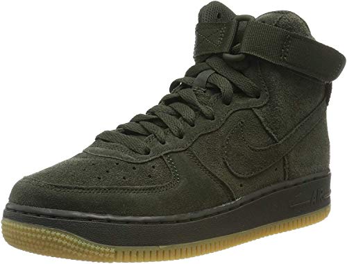 Nike Air Force 1 High LV8 (GS), Zapatillas de Deporte para Niños, Multicolor (Sequoia/Sequoia/Gum Light Brown 300), 35.5 EU
