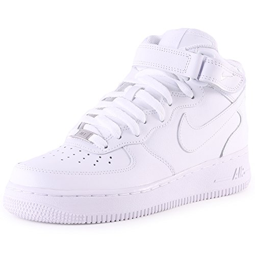 Nike Air Force 1 Mid '07 Zapatillas para Hombre, Blanco, Talla EU 42.5 ( 8 UK)