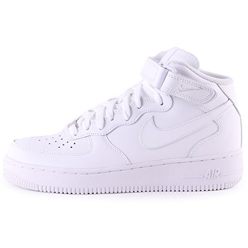 Nike Air Force 1 Mid '07 Zapatillas para Hombre, Blanco, Talla EU 42.5 ( 8 UK)