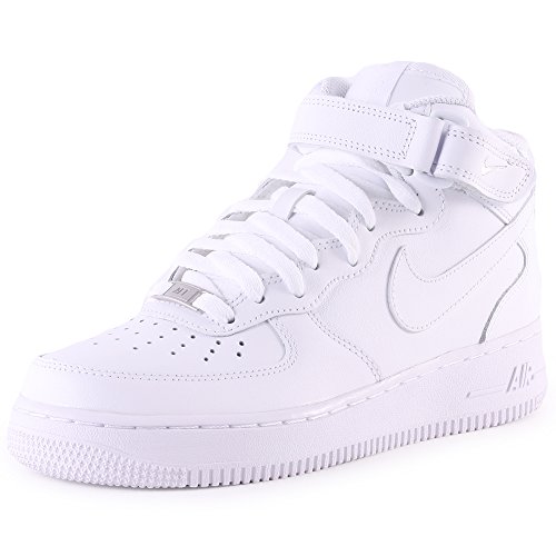 Nike Air Force 1 Mid '07 Zapatillas para Hombre, Blanco, Talla EU 44 (9 UK)