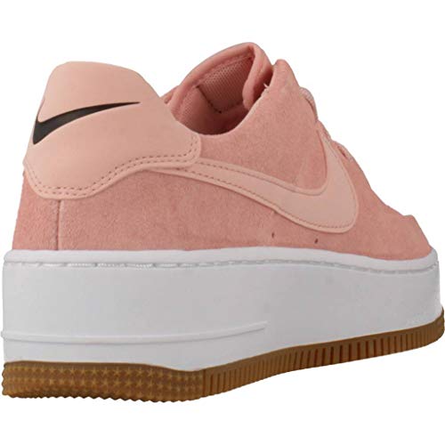 Nike Air Force 1 Sage Low, Zapatillas de Baloncesto para Mujer, Multicolor (Coral Stardust/Coral Stardust/Black 603), 40.5 EU