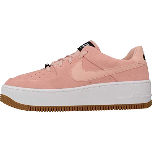 Nike Air Force 1 Sage Low, Zapatillas de Baloncesto para Mujer, Multicolor (Coral Stardust/Coral Stardust/Black 603), 40.5 EU