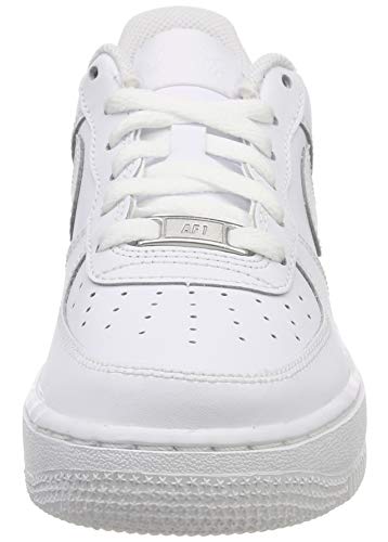 Nike Air Force 1, Zapatillas de Baloncesto Unisex Niños, Blanco (White / White-White), 37.5 EU