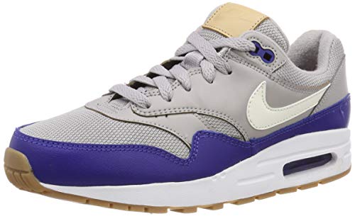 Nike Air MAX 1 (GS), Zapatillas de Deporte para Hombre, Multicolor (Atmosphere Grey/Sail/Deep Royal Blue 010), 39 EU