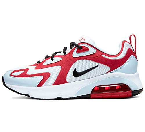 Nike Air Max 200 Mujeres Zapatos Tamaño, Rojo (Blanco/Negro-Gym Rojo-Medio Azul), 36 EU