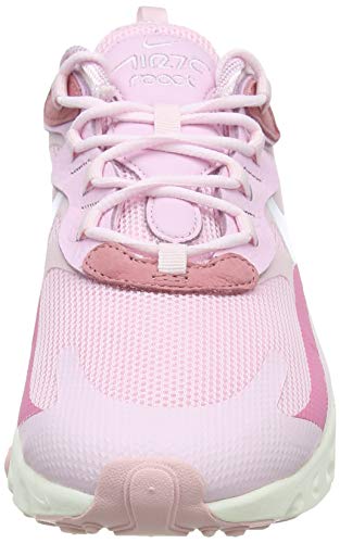 Nike Air MAX 270 React W, Zapatillas para Correr Mujer, Pink Foam White Digital Pink Sail, 39 EU