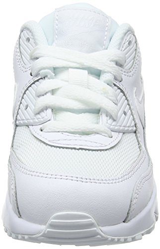 Nike Air MAX 90 Mesh (PS), Zapatos de Primeros Pasos para Bebés, Blanco (Blanco (White/White), 28.5 EU