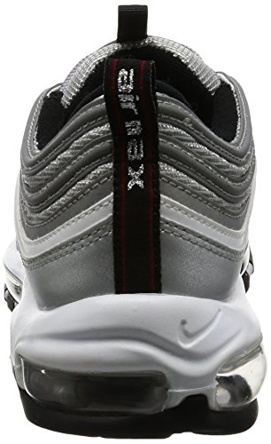 Nike Air MAX 97 OG QS Silver Bullet La Silver - Metallic Silver/Varsity Red Trainer Size 10 UK