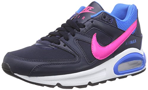 Nike Air MAX Command (GS), Zapatillas de Running para Niñas, Negro/Rosa/Azul (Obsidian/Pink Pow-Photo Blue), 38 EU