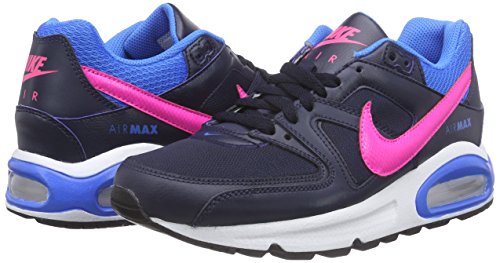 Nike Air MAX Command (GS), Zapatillas de Running para Niñas, Negro/Rosa/Azul (Obsidian/Pink Pow-Photo Blue), 38 EU