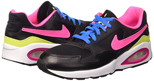 Nike Air MAX ST (GS), Zapatillas de Running Mujer, Negro/Rosa/Blanco/Azul (Black/Pink Pow-White-PHT Blue), 38.5 EU