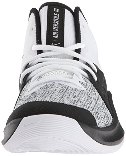 Nike Air Versitile III, Zapatos de Baloncesto Unisex Adulto, Multicolor (White/Black/Dark Grey 100), 44.5 EU