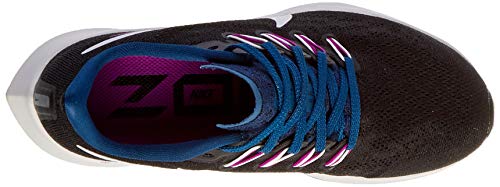 Nike Air Zoom Pegasus 36, Zapatillas para Correr Mujer, Nero Black Valerian Blue Vivid Purple Summit White, 37.5 EU