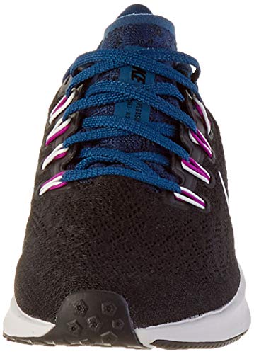 Nike Air Zoom Pegasus 36, Zapatillas para Correr Mujer, Nero Black Valerian Blue Vivid Purple Summit White, 39 EU