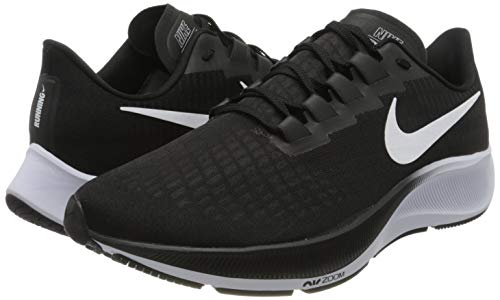 Nike Air Zoom Pegasus 37, Zapatillas de Running Hombre, Negro Blanco, 44 EU