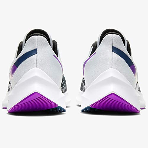Nike Air Zoom Winflo 6, Running Shoe Womens, Negro/Morado Vivo/Polvo Fotón, 38 EU