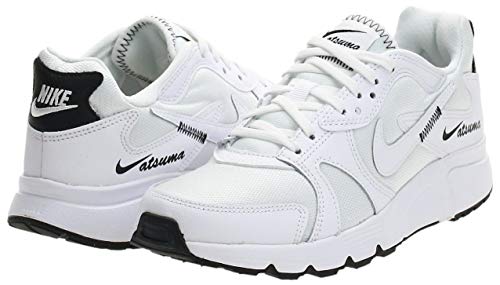 Nike Atsuma, Running Shoe Mujer, Blanco/Negro, 39 EU