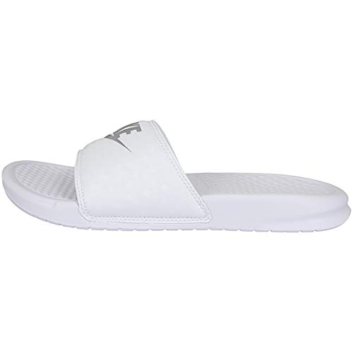 Nike Benassi JDI - Chanclas para mujer, color Blanco, talla 36.5 EU