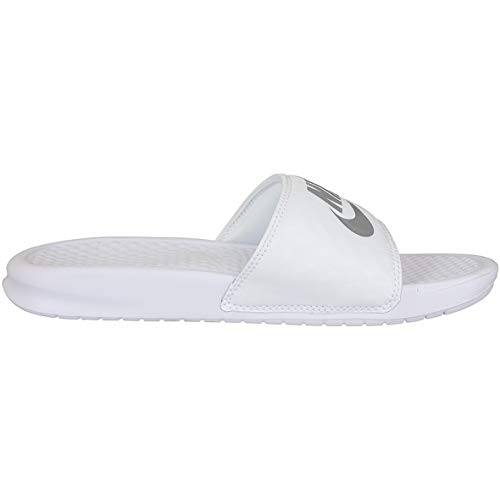 Nike Benassi JDI - Chanclas para mujer, color Blanco, talla 36.5 EU