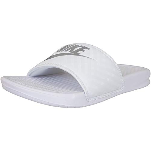 Nike Benassi JDI - Chanclas para mujer, color Blanco, talla 36.5 EU