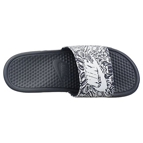 Nike Benassi JDI Print, Zapatillas de Gimnasia para Hombre, Gris (Obsidian/Pure Platinum 403), 44 EU