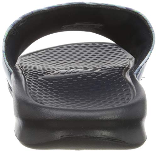 Nike Benassi JDI Print, Zapatos de Playa y Piscina Hombre, Multicolor (Obsidian/Summit White 406), 46 EU