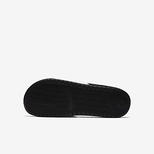 NIKE Benassi JDI, Sandal Mens, White/Black-Black, 45 EU
