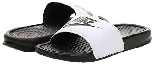 Nike Benassi JDI, Sandal Mens, White/Black/Black, 37.5 EU