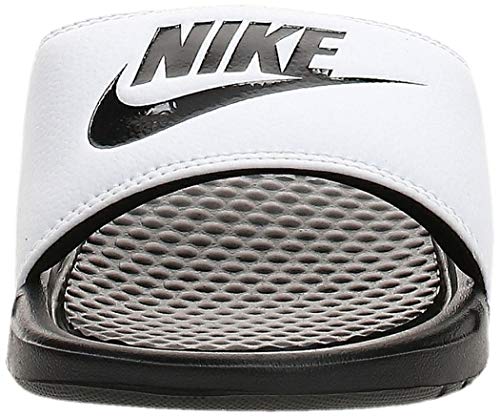 Nike Benassi JDI, Sandal Mens, White/Black/Black, 37.5 EU