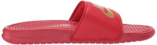 Nike Benassi JDI, Slide Sandal Hombre, University Red/Metallic Gold, 41 EU