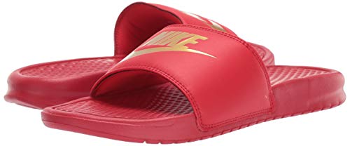 Nike Benassi JDI, Slide Sandal Hombre, University Red/Metallic Gold, 41 EU