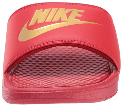 Nike Benassi JDI, Slide Sandal Hombre, University Red/Metallic Gold, 44 EU