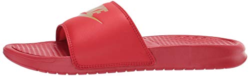 Nike Benassi JDI, Slide Sandal Hombre, University Red/Metallic Gold, 44 EU