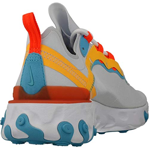 NIKE Bq2728-011, Sneaker Mujer, Football Grey Hyper Crimson Blue Fury, 40 EU