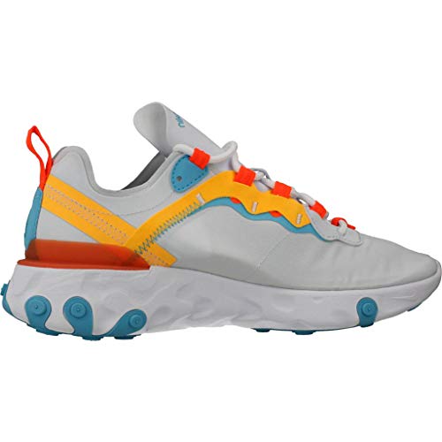 NIKE Bq2728-011, Sneaker Mujer, Football Grey Hyper Crimson Blue Fury, 40 EU