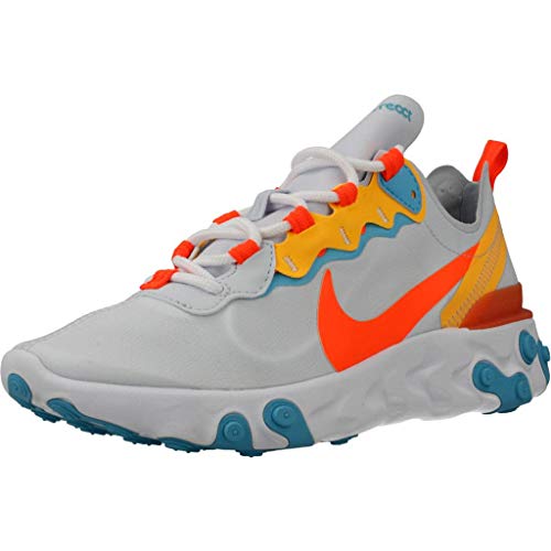 NIKE Bq2728-011, Sneaker Mujer, Football Grey Hyper Crimson Blue Fury, 40 EU