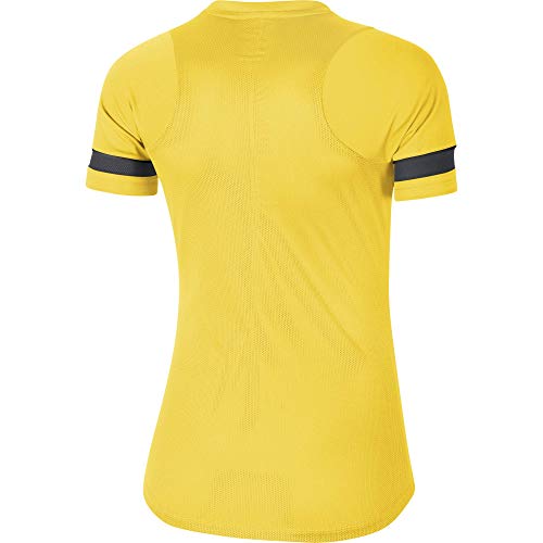 NIKE Camiseta de Entrenamiento para Mujer Academy 21, Mujer, CV2627-719, Amarillo/Negro/Gris Oscuro/Negro, Extra-Large