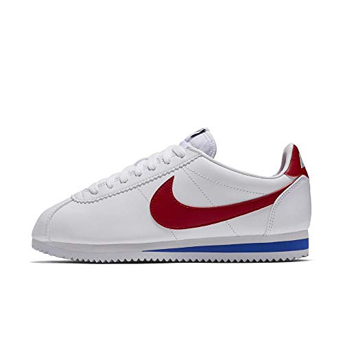 Nike Classic Cortez Leather, Zapatillas Mujer, Blanco (White/Varsity Red-Varsity Royal 103), 38 EU