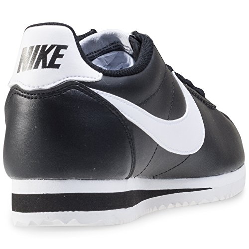 Nike Classic Cortez Leather, Zapatillas Mujer, Negro (Black/White/White 010), 38 EU