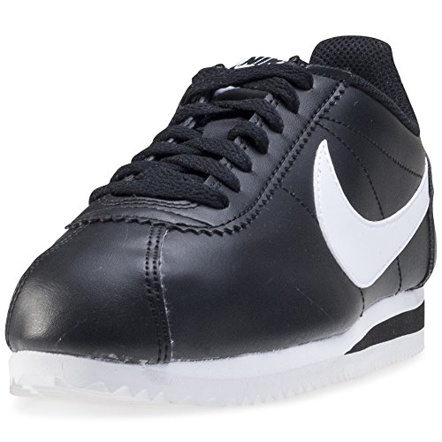 Nike Classic Cortez Leather, Zapatillas Mujer, Negro (Black/White/White 010), 38 EU